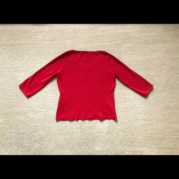 Sculpture Silk Mid-sleeve Sweater - Picture 2 of 3